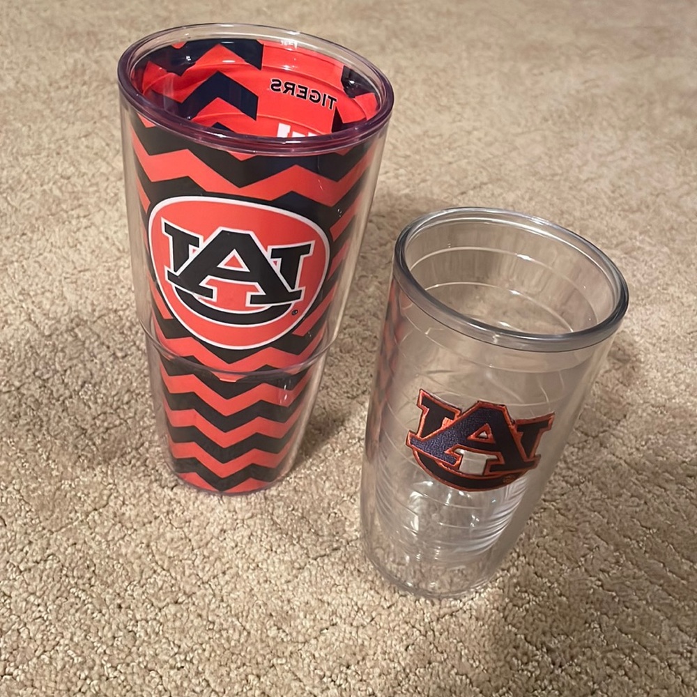 2 Auburn Tervis tumblers